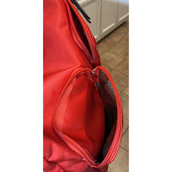 Dana Buchman Red Messenger‎ Crossbody Bag Travel Satchel Everyday Purse - Picture 11 of 16